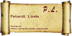 Peterdi Linda névjegykártya
